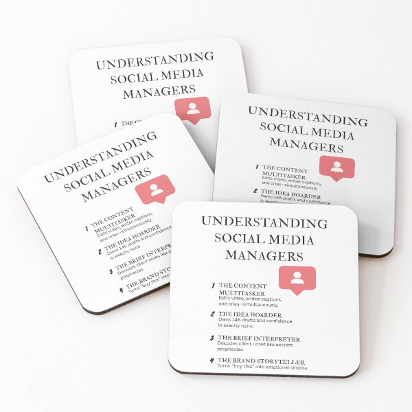 Item preview, Understanding Social Media Managers – Humor for Online Professionals designed and sold by PsyFlow35.