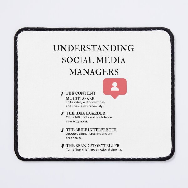 Item preview, Understanding Social Media Managers – Humor for Online Professionals designed and sold by PsyFlow35.