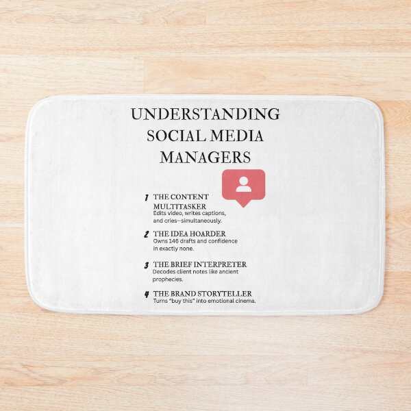 Item preview, Understanding Social Media Managers – Humor for Online Professionals designed and sold by PsyFlow35.