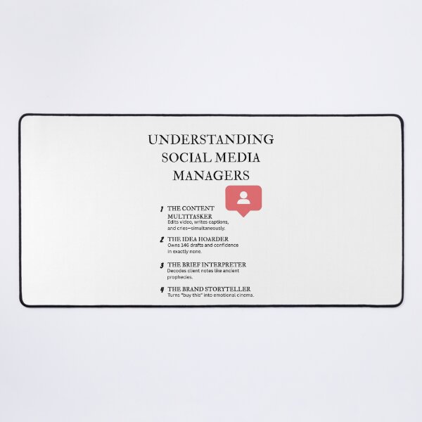 Item preview, Understanding Social Media Managers – Humor for Online Professionals designed and sold by PsyFlow35.