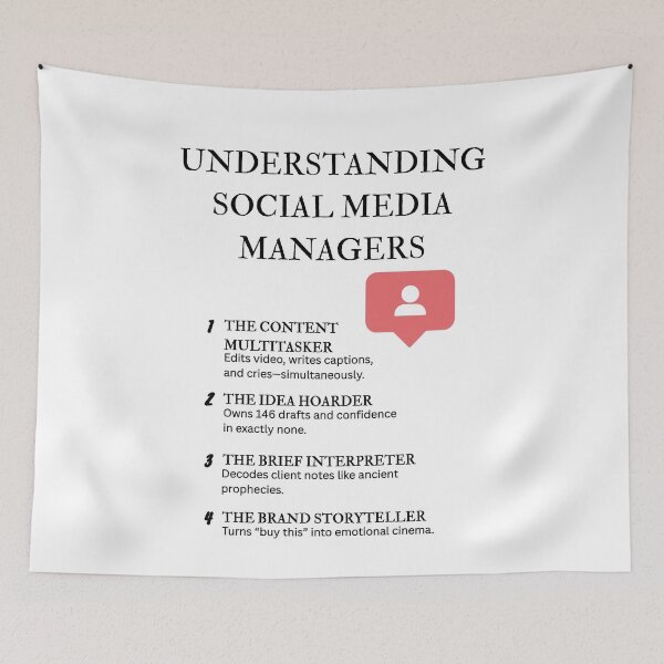 Item preview, Understanding Social Media Managers – Humor for Online Professionals designed and sold by PsyFlow35.