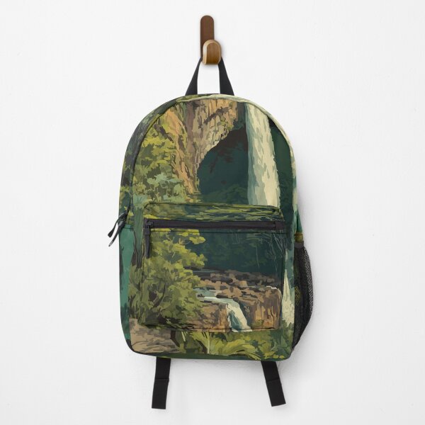 Item preview, Līhuʻe Kauaʻi Waterfall | Lush Rainforest Jungle Art Print designed and sold by TuncGK.