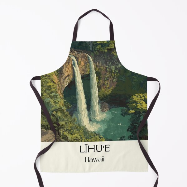 Item preview, Līhuʻe Kauaʻi Waterfall | Lush Rainforest Jungle Art Print designed and sold by TuncGK.