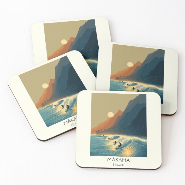 Item preview, Mākaha Oʻahu Surfing | Big Wave Ocean Art Print designed and sold by TuncGK.