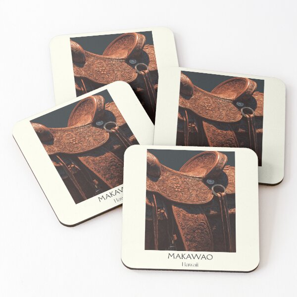 Item preview, Makawao Maui Paniolo | Upcountry Western Saddle Art Print designed and sold by TuncGK.