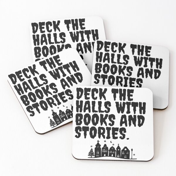 Item preview, Deck the halls with books and stories designed and sold by Newprojectart.