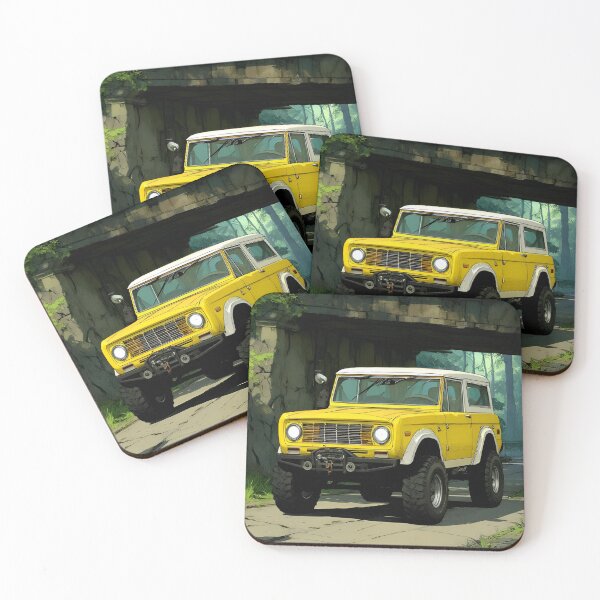 Item preview, Retro Yellow Off-Road Cruiser designed and sold by tomkaz77studio.