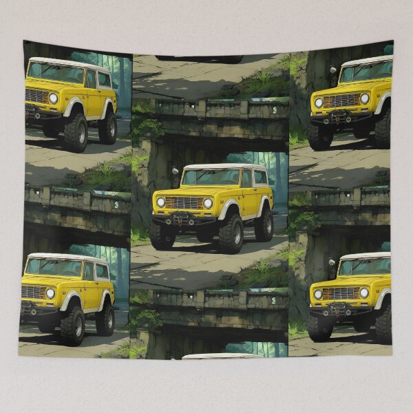 Item preview, Retro Yellow Off-Road Cruiser designed and sold by tomkaz77studio.