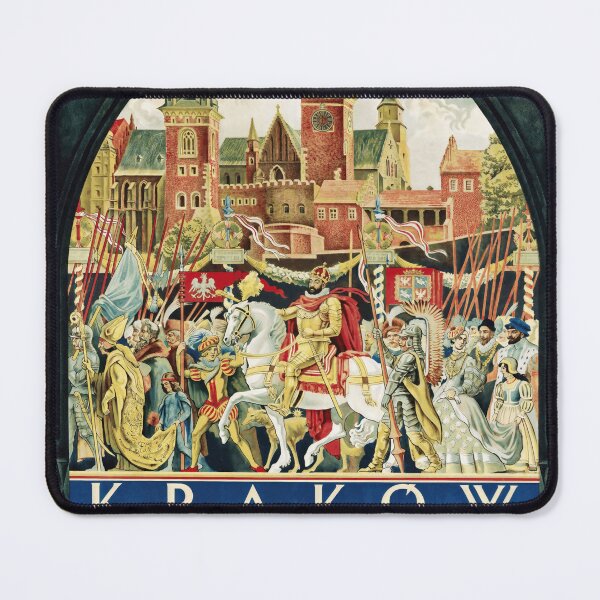 Item preview, Vintage Krakow Travel Poster | 1936 Polish State Railways | Historical Art Print & Medieval Imagery | Collectible Wall Decor designed and sold by artofuniverse.