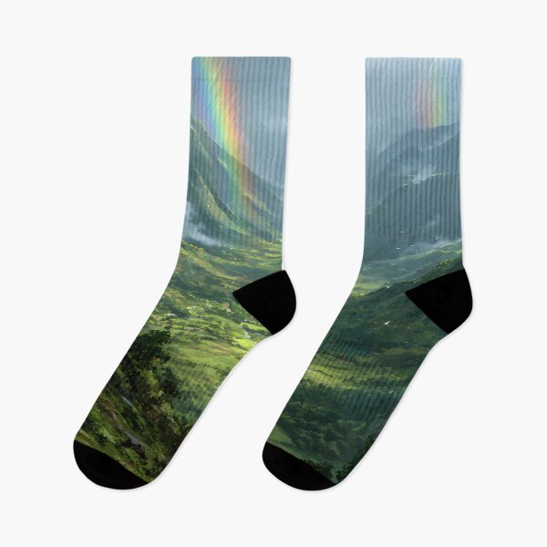 Item preview, Mānoa Valley Oʻahu Hawaii | Lush Rainbow Art Print designed and sold by TuncGK.