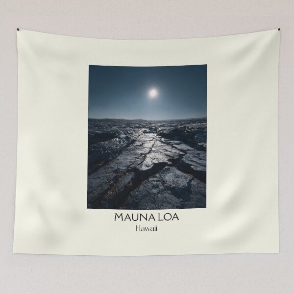 Item preview, Mauna Loa Hawaii Volcano | Minimalist Rock Art Print designed and sold by TuncGK.