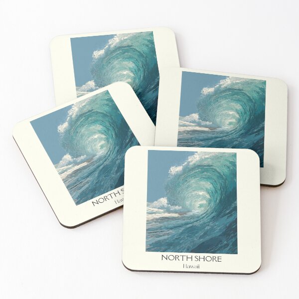 Item preview, North Shore Oʻahu Hawaii | Perfect Curling Wave Art Print designed and sold by TuncGK.