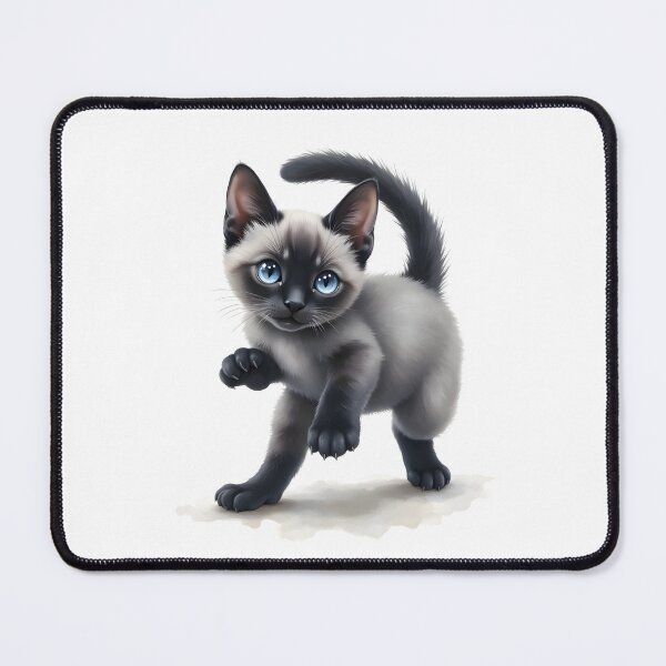 Item preview, Pounce Mode – Cartoon Siamese Kitten Design designed and sold by nhk999.