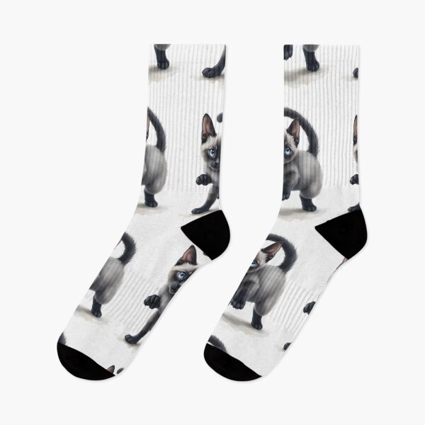 Item preview, Pounce Mode – Cartoon Siamese Kitten Design designed and sold by nhk999.