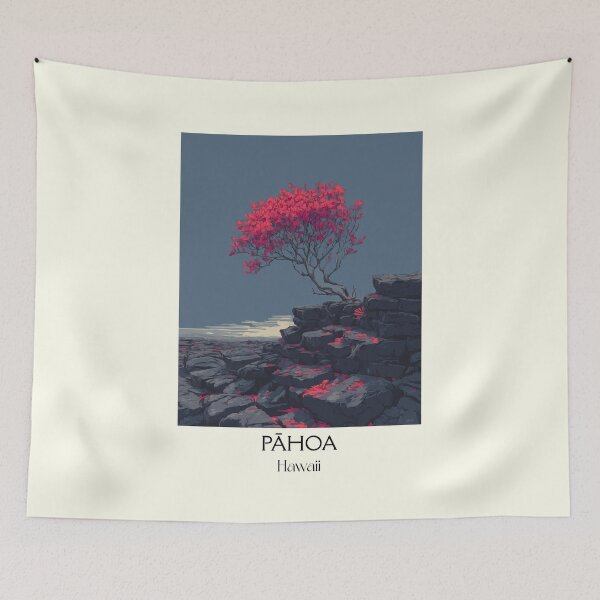 Item preview, Pāhoa Big Island Hawaii | Volcanic Landscape Art Print designed and sold by TuncGK.