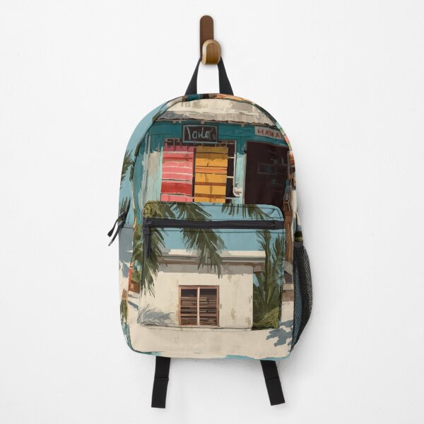 Item preview, Pāʻia Maui Hawaii | Colorful Beach Town Art Print designed and sold by TuncGK.