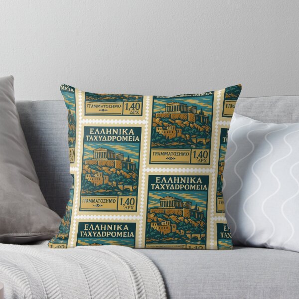 Item preview, Greece – Vintage Postage Stamp Illustration (Acropolis of Athens) designed and sold by Travellerz.