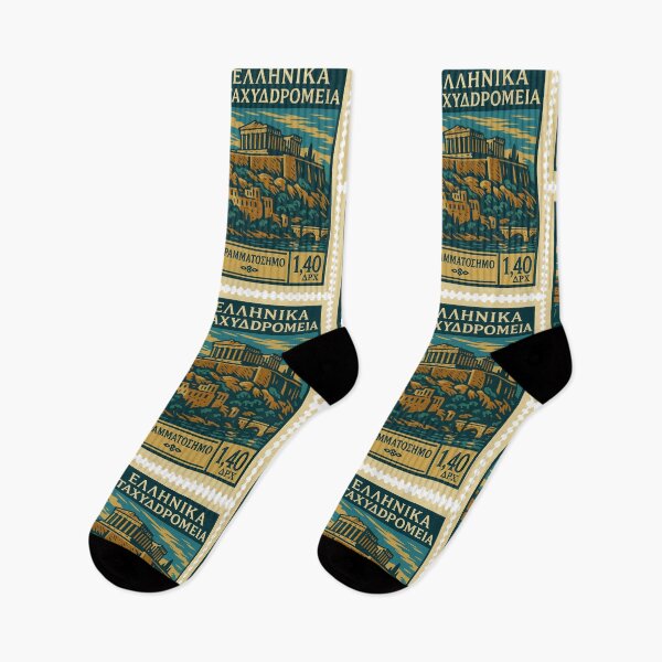 Item preview, Greece – Vintage Postage Stamp Illustration (Acropolis of Athens) designed and sold by Travellerz.