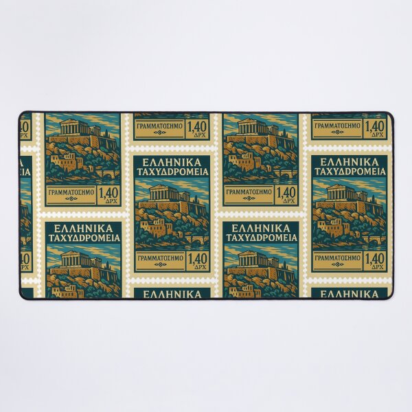 Item preview, Greece – Vintage Postage Stamp Illustration (Acropolis of Athens) designed and sold by Travellerz.