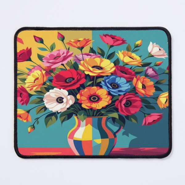 Item preview, Bold Bouquet – A splendid display of color in digital harmony between stripes, blossoms & color blocks designed and sold by FotoworldEdel.