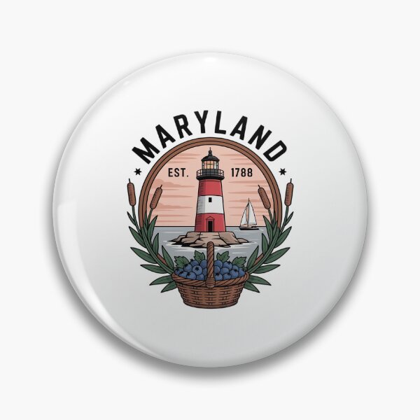Item preview, Maryland State 1788 Sailboat Lighthouse Bay designed and sold by RayArmstrong.