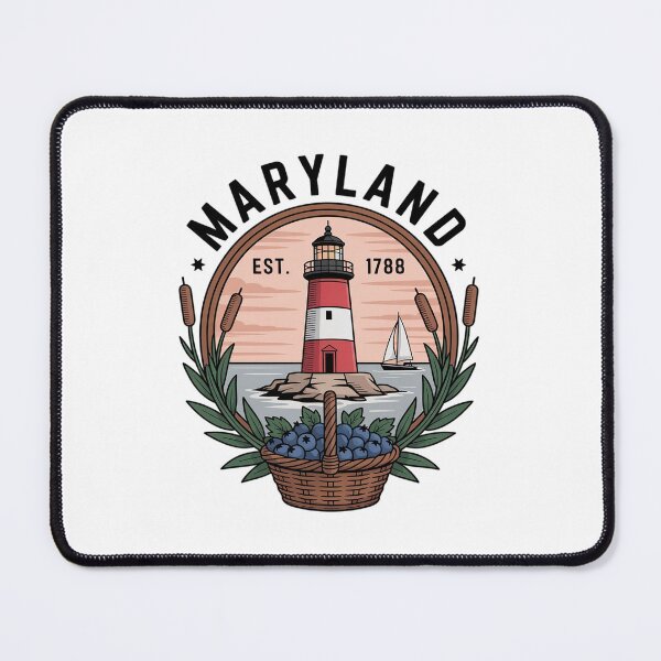 Item preview, Maryland State 1788 Sailboat Lighthouse Bay designed and sold by RayArmstrong.