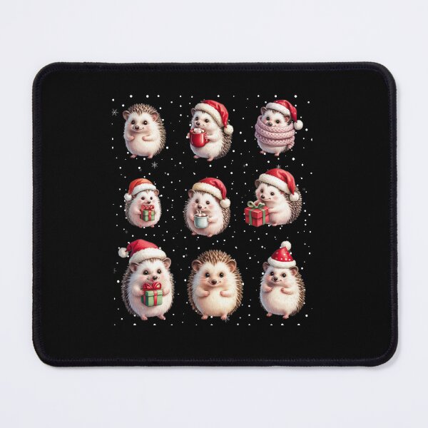 Item preview, Funny Christmas little Hedgehogs Design designed and sold by ketkacreations.
