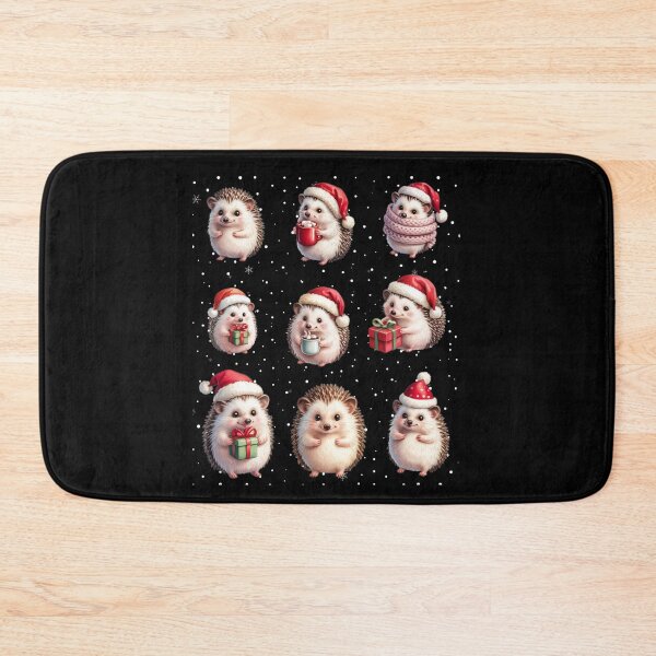 Item preview, Funny Christmas little Hedgehogs Design designed and sold by ketkacreations.