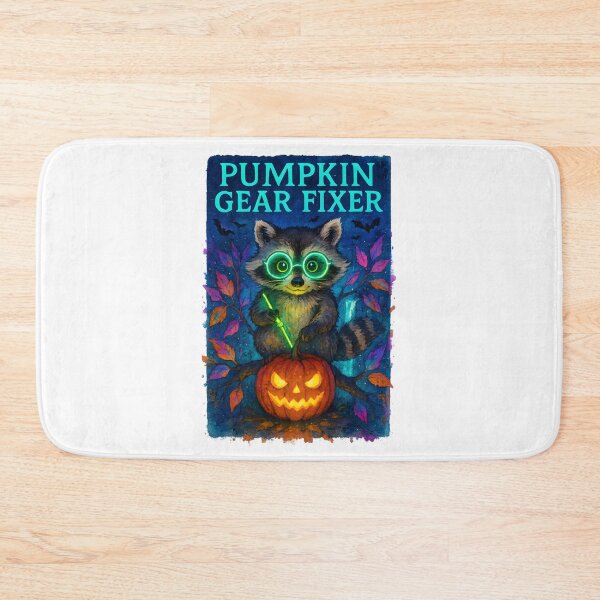 Item preview, Raccoon BMET Halloween Glow Art Print | “Pumpkin Gear Fixer” Biomedical Equipment Technician Decor designed and sold by ClinicalHubs.