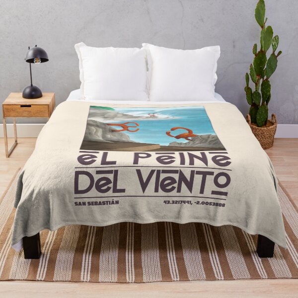 Item preview, El Peine del Viento Vintage Travel Poster – Retro San Sebastián Basque Country Coastal designed and sold by JDP--Designs.