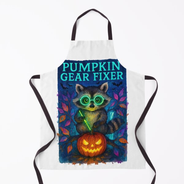 Item preview, Raccoon BMET Halloween Glow Art Print | “Pumpkin Gear Fixer” Biomedical Equipment Technician Decor designed and sold by ClinicalHubs.