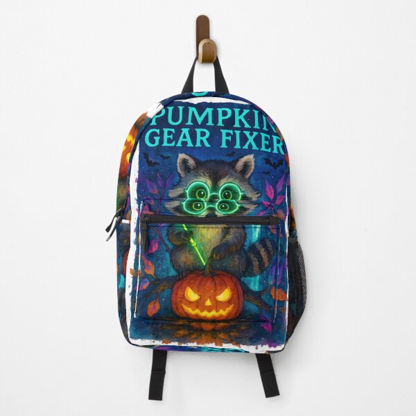 Item preview, Raccoon BMET Halloween Glow Art Print | “Pumpkin Gear Fixer” Biomedical Equipment Technician Decor designed and sold by ClinicalHubs.