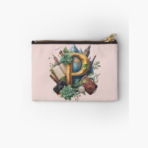 Item preview, Adventure Awaits – Letter P Vintage Travel Monogram | Passport, Pathways & Possibilities designed and sold by AmenAlways.