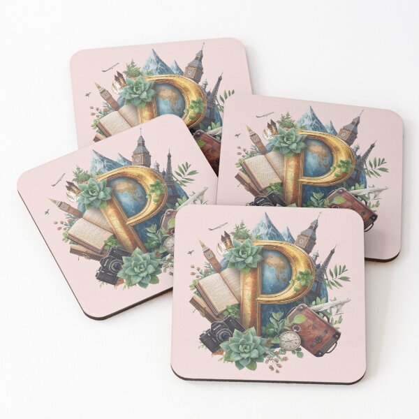Item preview, Adventure Awaits – Letter P Vintage Travel Monogram | Passport, Pathways & Possibilities designed and sold by AmenAlways.