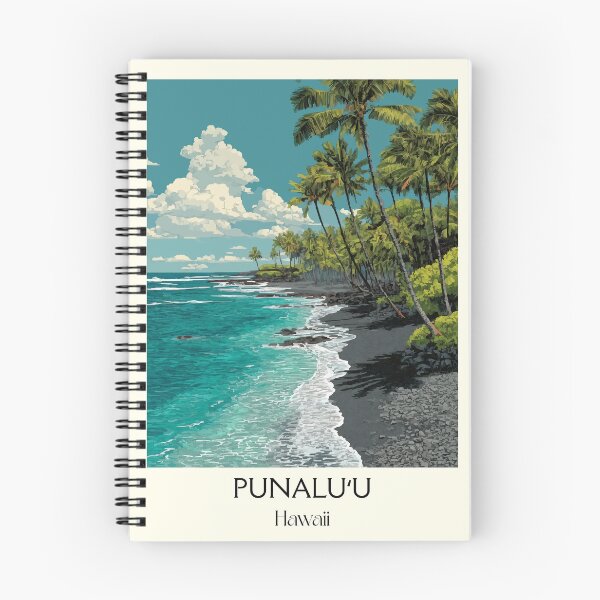 Item preview, Punaluʻu Hawaii Black Sand Beach | Big Island Art Print designed and sold by TuncGK.
