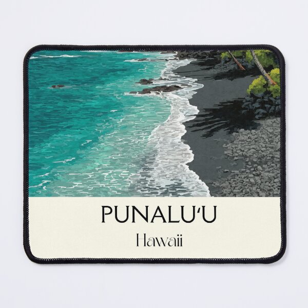 Item preview, Punaluʻu Hawaii Black Sand Beach | Big Island Art Print designed and sold by TuncGK.