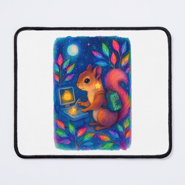 Item preview, Squirrel BMET Halloween Glow Art Print | Biomedical Equipment Technician Fall Decor designed and sold by ClinicalHubs.