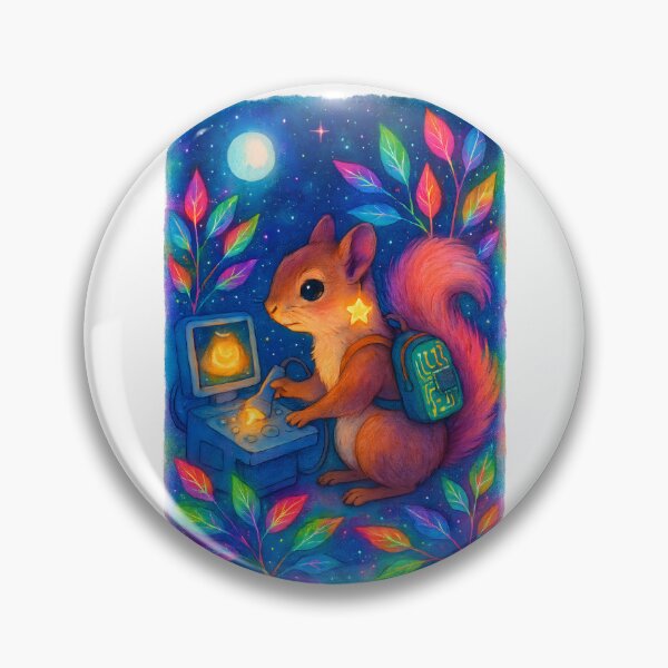 Item preview, Squirrel BMET Halloween Glow Art Print | Biomedical Equipment Technician Fall Decor designed and sold by ClinicalHubs.