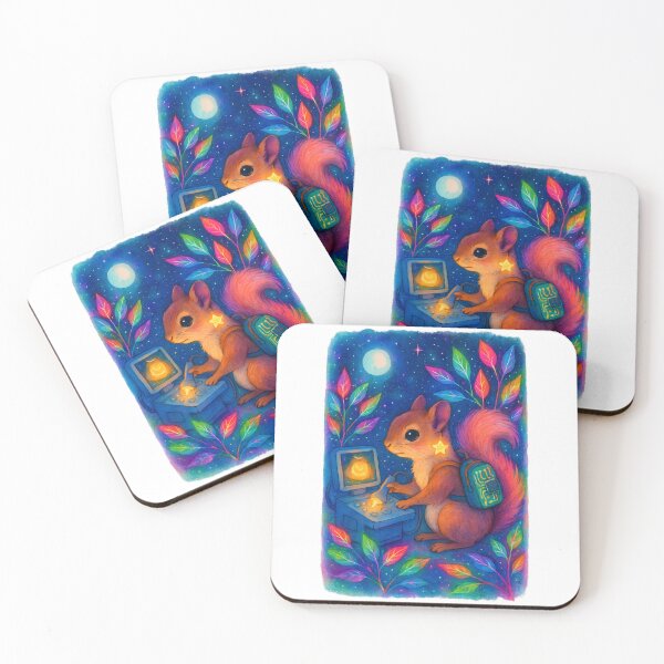 Item preview, Squirrel BMET Halloween Glow Art Print | Biomedical Equipment Technician Fall Decor designed and sold by ClinicalHubs.