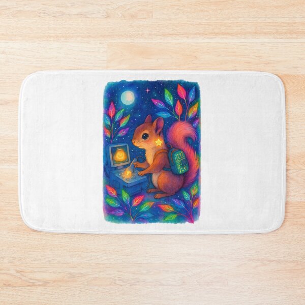 Item preview, Squirrel BMET Halloween Glow Art Print | Biomedical Equipment Technician Fall Decor designed and sold by ClinicalHubs.