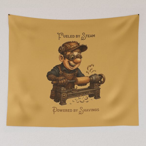 Item preview, Steampunk turner- Fueled by Steam, Powered by Shavings designed and sold by Brickroad Dsigns.