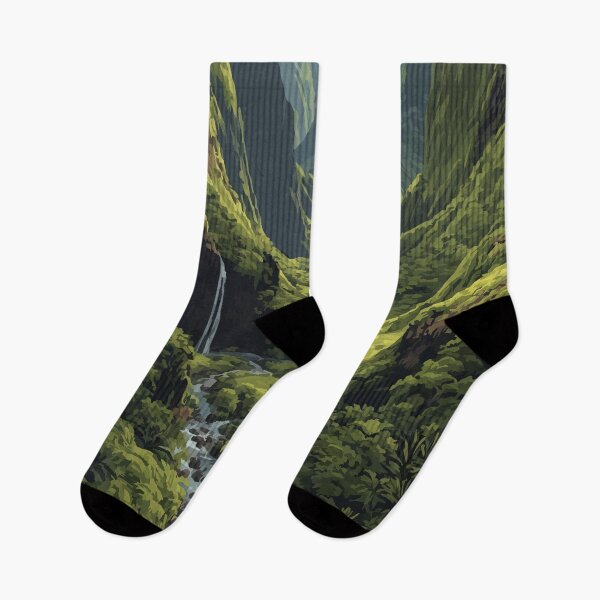 Item preview, Wailuku Maui Hawaii | Lush Green Valley Art Print designed and sold by TuncGK.