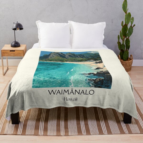 Item preview, Waimānalo Oʻahu Hawaii Beach | Turquoise Water Art Print designed and sold by TuncGK.