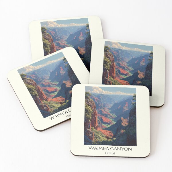 Item preview, Waimea Canyon Kauaʻi Hawaii | Scenic Gorge Art Print designed and sold by TuncGK.