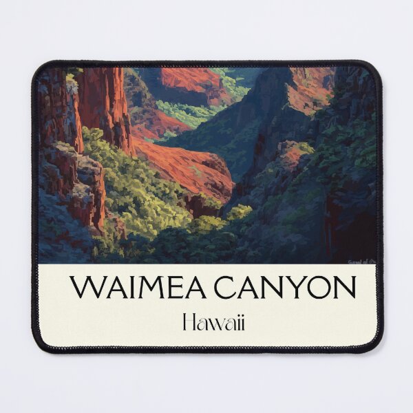 Item preview, Waimea Canyon Kauaʻi Hawaii | Scenic Gorge Art Print designed and sold by TuncGK.