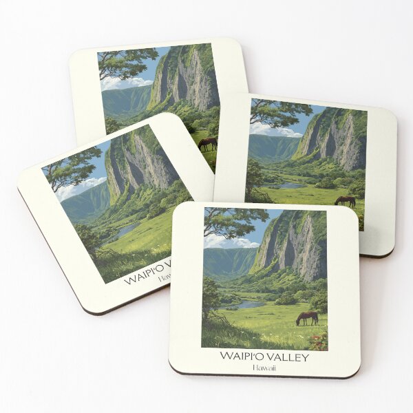Item preview, Waipiʻo Valley Hawaii Overlook | Big Island Art Print designed and sold by TuncGK.