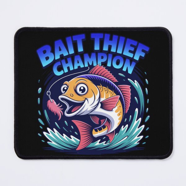 Item preview, Funny Fishing Fail – Bait Thief Champion Design for Anglers designed and sold by CrunchyGoats.