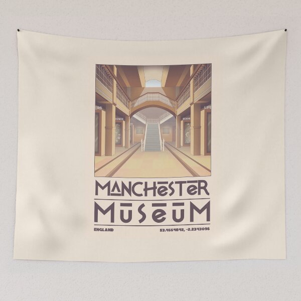 Item preview, Manchester Museum Poster – Retro Museum Print  designed and sold by JDP--Designs.