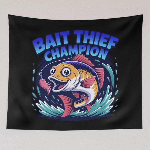 Item preview, Funny Fishing Fail – Bait Thief Champion Design for Anglers designed and sold by CrunchyGoats.