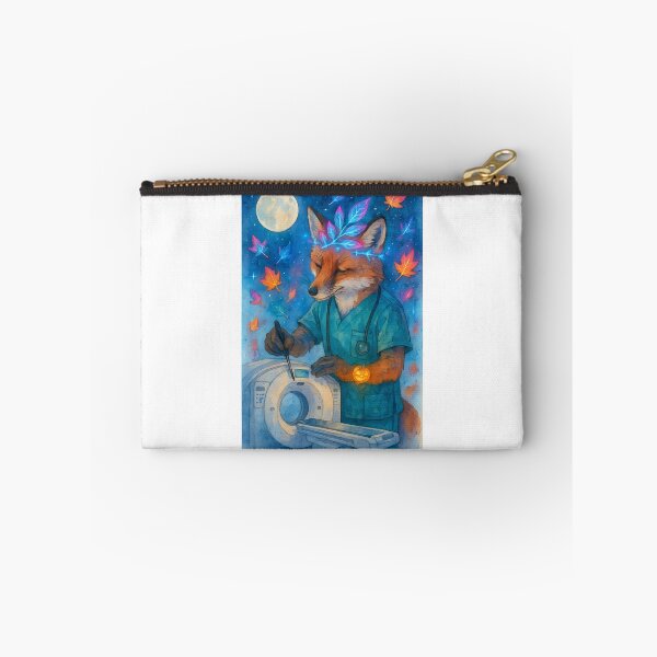Item preview, Fox BMET Halloween Glow Art Print | “Microscope Shift” Biomedical Equipment Technician Poster designed and sold by ClinicalHubs.